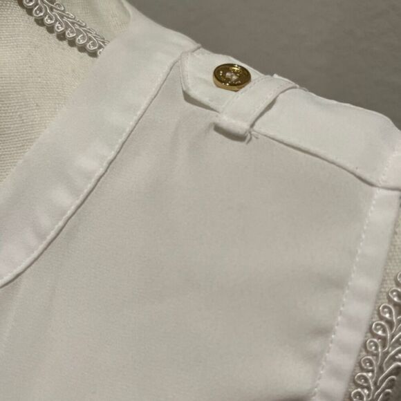 Michael Kors Women's Sleeveless Top White Size Medium - Picture 5 of 10